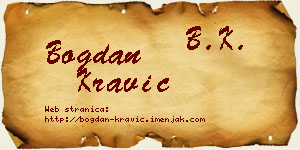 Bogdan Kravić vizit kartica